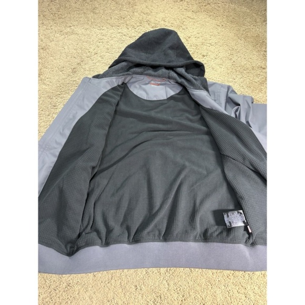 Hawke Performance Jacket Mens Small Gray Lined Hooded Outdoor Coat - Picture 6 of 8
